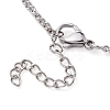 201 Stainless Steel Macrame Pouch Empty Stone Holder for Pendant Necklaces Making NJEW-JN04448-5