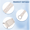 2Pcs Braided PU Leather Handles PURS-CL0001-18A-6