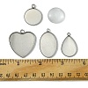 DIY Blank 304 Stainless Steel Pendant Making Kit DIY-FS0005-78-5