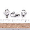 Tarnish Resistant 304 Stainless Steel Lobster Claw Clasps X-STAS-F182-01P-A-5