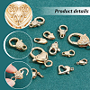 13Pcs 13 Styles Rack Plating Brass Lobster Claw Clasps KK-PH0006-83-4
