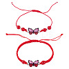 Adjustable Nylon Braided Bead Bracelets BJEW-TA00486-1