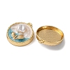 Light Gold Tone Alloy Enamel Pendants ENAM-B028-30KCG-01-2