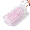 Natural Rose Quartz Chips Tree Decorations DJEW-P021-E01-3