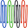 Gorgecraft 8 Strands 4 Colors Reusable Silicone Cable Tie AJEW-GF0005-37-1