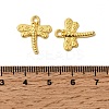 Tibetan Style Dragonfly Alloy Pendants TIBEP-A718-G-NR-2