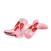 Boot Baking Paint Glass Enamel  Beads LAMP-C020-02A-3
