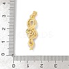 Brass Micro Pave Clear Cubic Zirconia Pendants KK-R221-01G-03-3