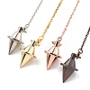 Brass Dowsing Pendulum Big Pointed Cone Pendants KK-H491-06-1