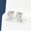 Tarnish Resistant 304 Stainless Steel Puppy Stud Earrings EJEW-F227-05P-4