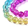 Baking Paint Transparent Glass Beads DGLA-M001-8mm-04-3