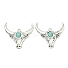 Bohemian Synthetic Turquoise Cattle Pendants FIND-Z112-01AS-05-1