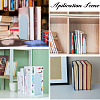 4Pcs 2 Colors Plastic Bookend Display Stands AJEW-CA0004-09-6