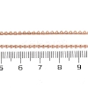 Brass Link Chain Necklaces for Women NJEW-D302-13RG-3