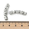 Brass Curved Tube Beads KK-P283-11P-3