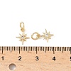 Brass Micro Pave Cubic Zirconia Pendants KK-D386-03G-3