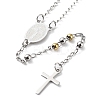 Non-Tarnish 202 Stainless Steel Rosary Bead Necklaces LS-NJEW-D060-01E-GP-3