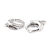 Brass Lobster Claw Clasps X-KK-D065-02P-3