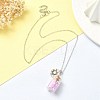 Sunflower Alloy Pendant Necklace NJEW-FZ00022-4