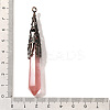 Cherry Quartz Glass Pointed Big Pendants LS-G-P560-02R-07-3