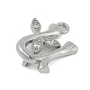 Brass Crystal Rhinestone Letter Links Connector Charms KK-S395-06P-U-2