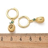 Brass Cubic Zirconia Hoop Earrings EJEW-Q015-02G-4