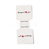 Fold Over Cardboard Paper Jewelry Display Cards for Necklace & Bracelet Storage CDIS-A006-10-2