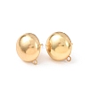 Brass Stud Earring Findings LS-KK-G604-01G-08-1