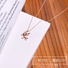 925 Sterling Silver Pendant Necklaces NJEW-BB34650-RG-3