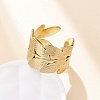 304 Stainless Steel Open Cuff Ring for Women LS-RJEW-Z083-02G-02-2