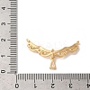 Brass Micro Pave Clear Cubic Zirconia Pendants X-KK-M294-21G-3