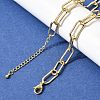 Brass Paperclip Chain Necklaces for Women NJEW-B157-20G-3