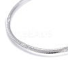 304 Stainless Steel Flat Snake Chain Necklaces NJEW-F277-02B-P-2