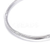 Non-Tarnish 304 Stainless Steel Flat Snake Chain Necklaces NJEW-F277-02B-P-2