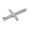 Non-Tarnish 201 Stainless Steel Pendants STAS-D053-15A-P-2