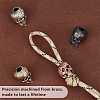 4Pcs 4 Colors Brass European Beads OPDL-OC0001-01B-4