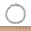Tarnish Resistant Trendy Women's 304 Stainless Steel Figaro Chain Bracelets LS-STAS-A028-B017P-5