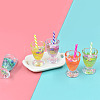 Transparent Resin Pendants RESI-CJC0017-01-7
