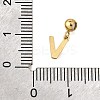 304 Stainless Steel Rhinstone Pendant STAS-H202-50G-V-3