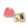 Eco-Friendly Rack Plating Brass Enamel Pendants KK-F848-02G-02-3