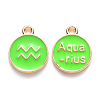 Alloy Enamel Pendants ENAM-S124-01A-06J-1