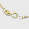 925 Sterling Silver Singapore Chain Necklaces LS-STER-F039-45cm-06G-2