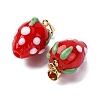 Handmade Lampwork Pendants LAMP-S069-05A-G-3