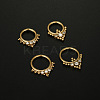 316L Surgical Stainless Steel Micro Pave Clear Cubic Zirconia Nose Rings WG1C8D8-02-3