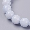 Natural Yellow Jade Beaded Stretch Bracelet BJEW-P209-28-6mm-2