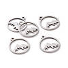 Non-Tarnish 201 Stainless Steel Laser Cut Pendants LS-STAS-S105-T901-1S-1