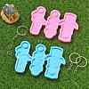DIY DIY Cup Lid Dropping Adhesive Identification Label 40oz  Straw Fixing Label Plate Backpack Label Plate Silicone Making Kits DIY-CJ0002-75-6