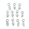 Natural Glass Pendants PALLOY-JF06036-1