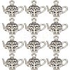 80Pcs Teapot Tibetan Style Zinc Alloy Charms FIND-SC0004-82-1