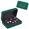 3-Slot Rectangle PU Leather Finger Ring Display Boxes CON-WH0099-10B-1
